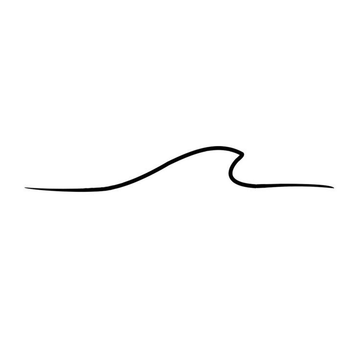 736x736 Simple Wave Tattoo Drawing