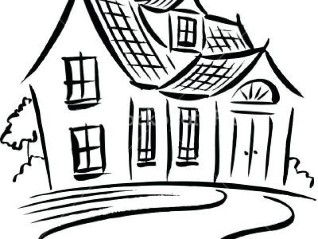 640x480 Simple Clipart White House