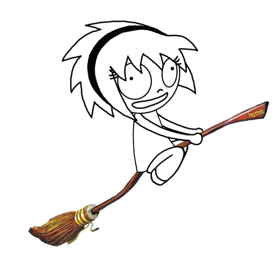 900x840 Broom Drawing