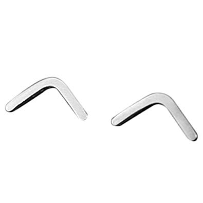 395x395 hacoly ladies silver drawing letter v earrings simple stud