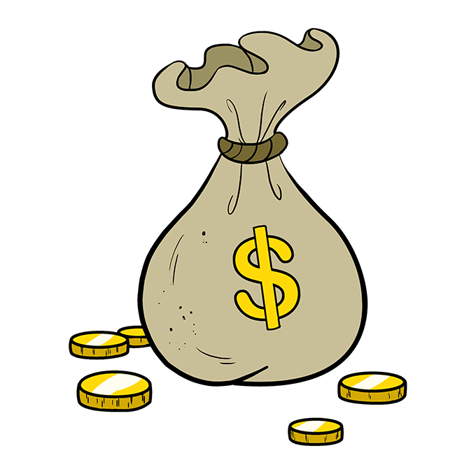 680x678 How To Draw Cartoon Money