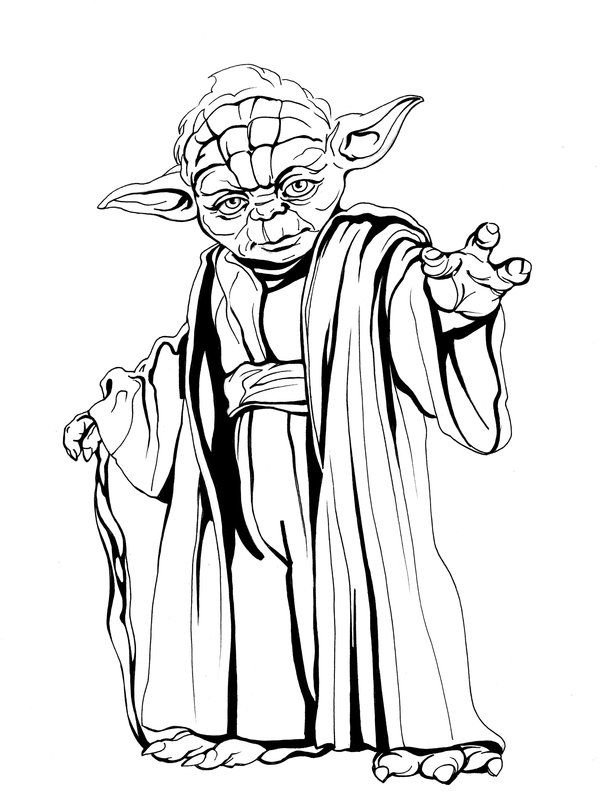 600x801 Yoda Pencil Drawing