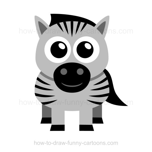500x498 How To Draw A Zebra