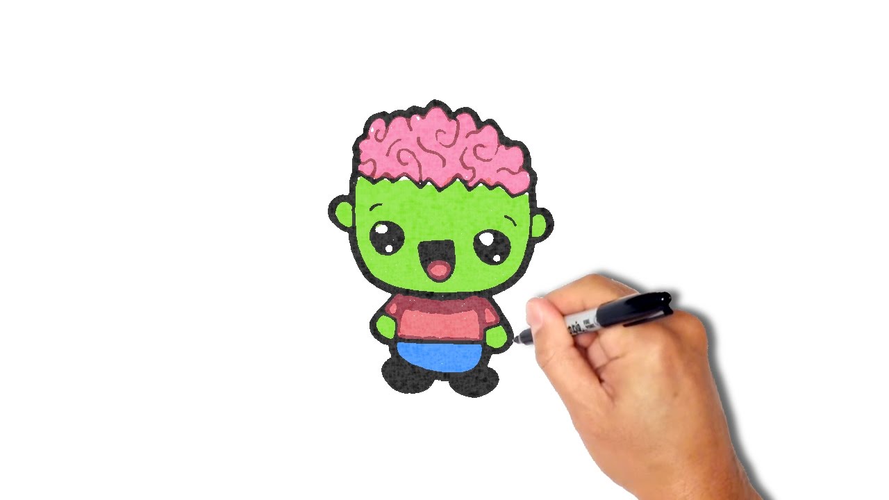 1280x720 How To Draw A Zombie