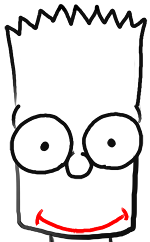 300x484 How To Draw Bart Simpson From The Simpsons Step