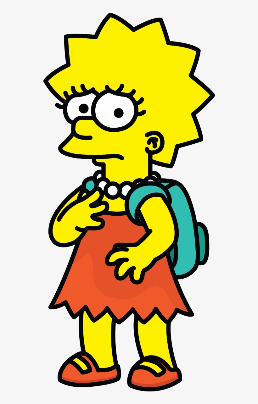 820x1285 Royalty Free Library Lisa The Simpsons Http Drawingmanuals
