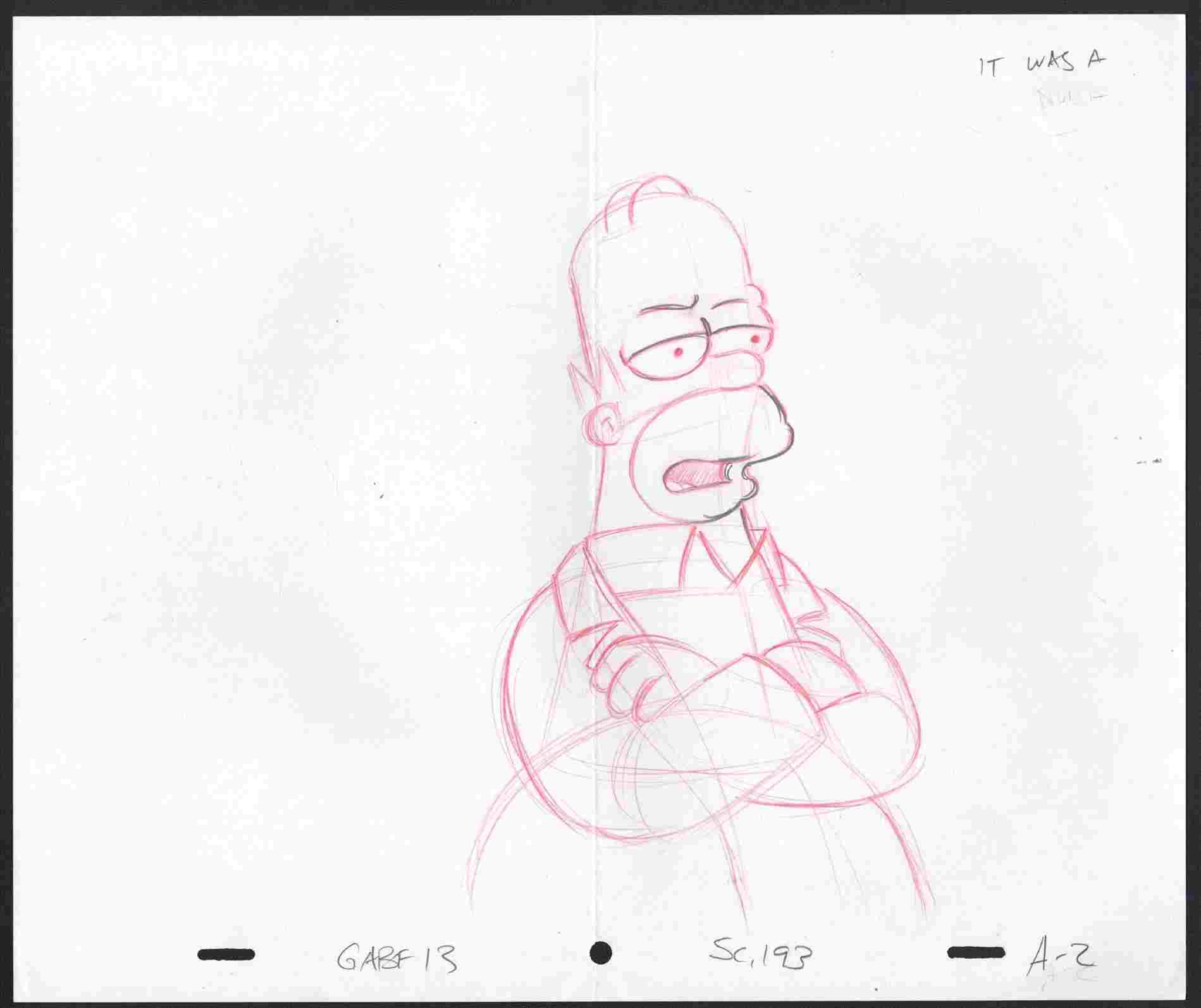 1899x1594 Rhcom The Animation Drawings Simpsons Homer Simpson