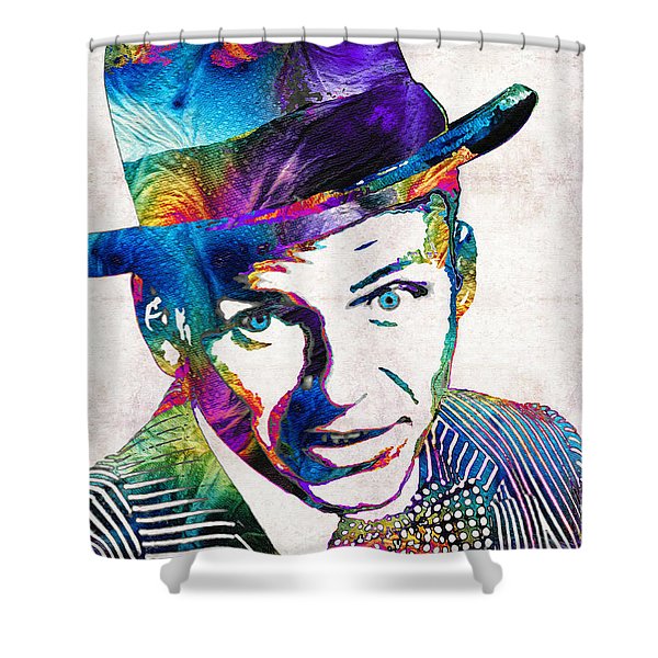 600x600 Frank Sinatra Shower Curtains Fine Art America
