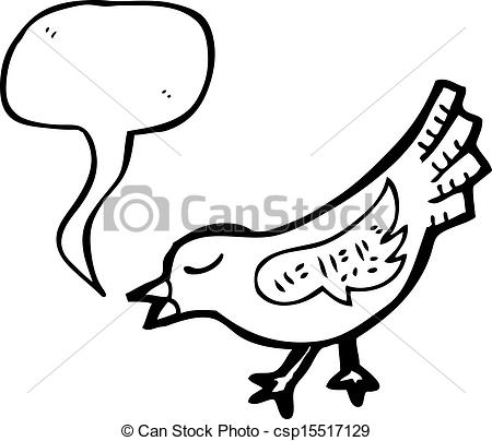 450x404 Cartoon Singing Bird