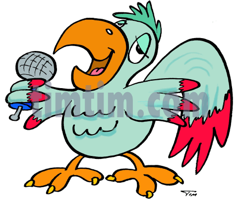 480x406 Free Drawing Of A Parrot Singing From The Category Birds Insects