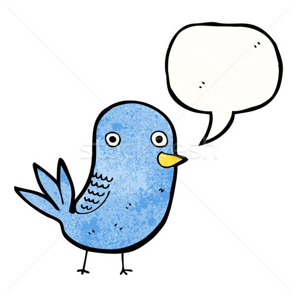 600x600 Cartoon Singing Bird Vector Illustration Lineartestpilot