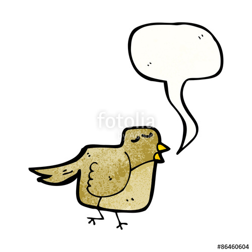 500x500 Singing Bird Cartoon Stock Image And Royalty Free Vector