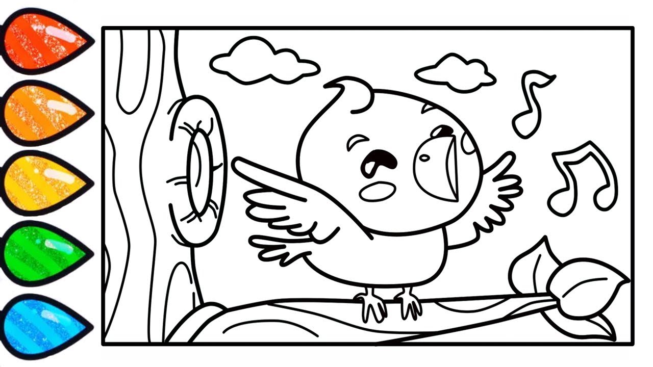 1280x720 A Picture Of A Singing Bird