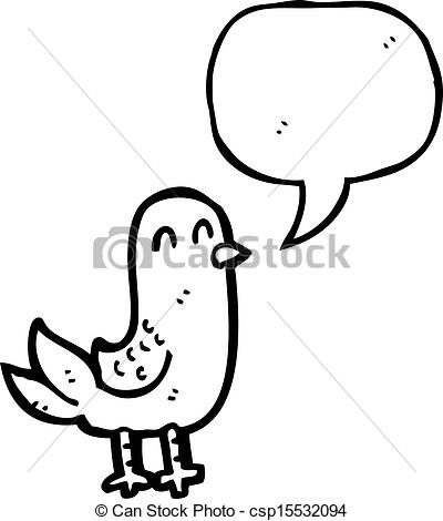 400x470 Cartoon Bird Singing Vectors