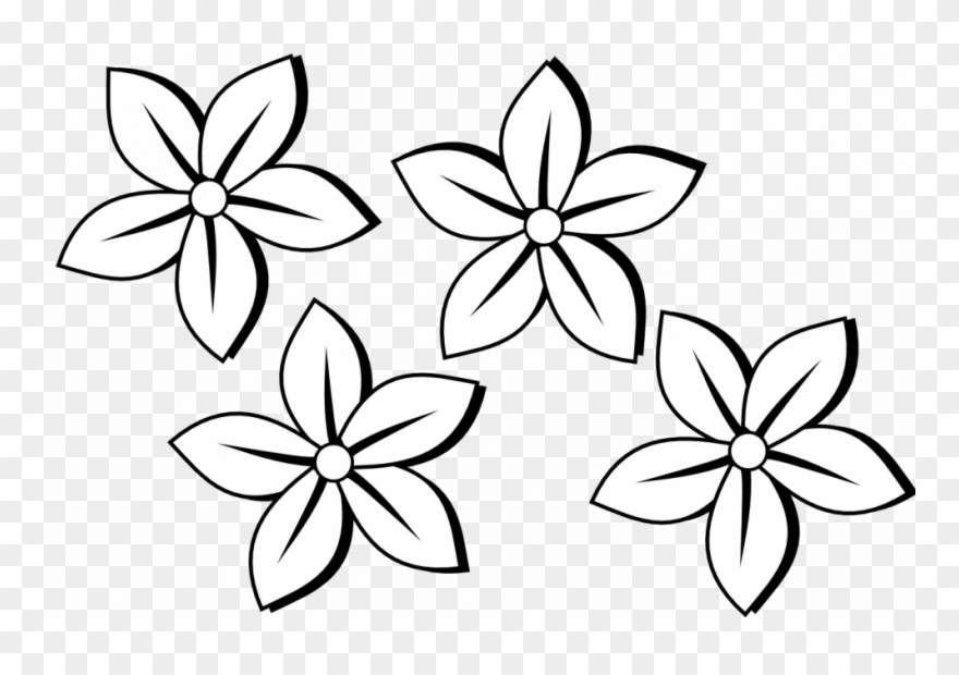 880x620 Coloring Pages Flower Drawing Clipart Clip Art Of Flowers