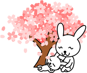 300x250 Free Cherry Blossom Vector Art