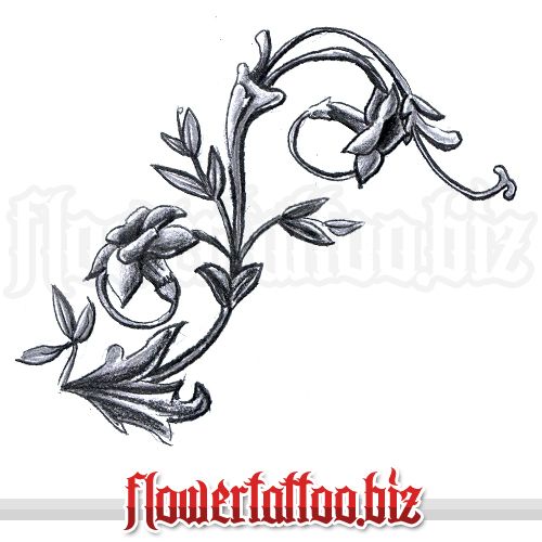 500x500 Single Cherry Blossom Tattoo