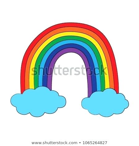 450x470 Rainbow Drawing Rainbow Isolated Colorful Doodle Two Clouds