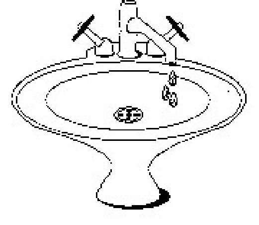 521x452 Sink With Traditional Faucet