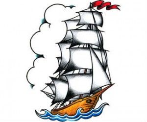 300x249 Sinking Ship Tattoo