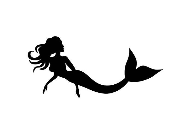 794x506 Mermaid Siren Vector Clipart Pdf Dxf Png Instant Etsy