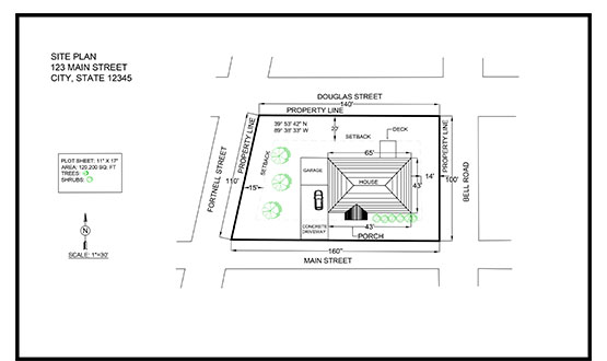 555x330 site plan for your residence