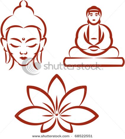 423x470 Buddha, Lotus To Draw Drawing
