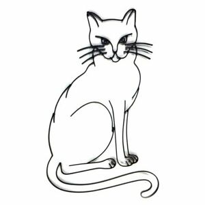 300x300 World Unique Imports Sitting Cat Metal Wall Sculpture Ebay