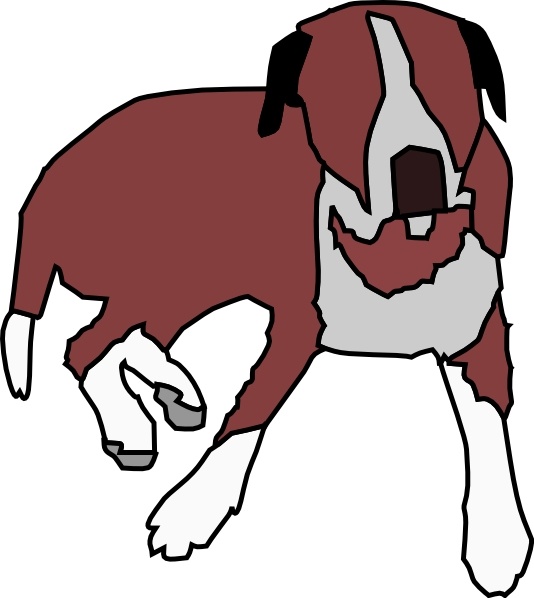 534x598 Dog Sitting Clip Art Free Vector In Open Office Drawing