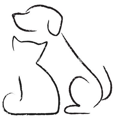 380x400 Image Result For Sketch Of Dog And Cat Sitting Next To Each Other