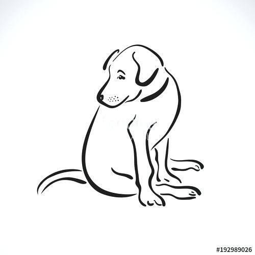 Sitting Dog Drawing | Free download on ClipArtMag