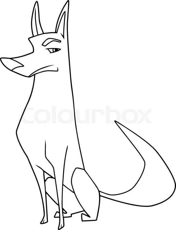 611x800 Line Art Illustration Of An Stock Vector Colourbox