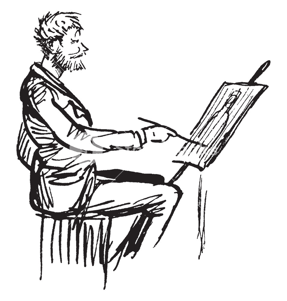 953x1000 Man Painting Is Creating