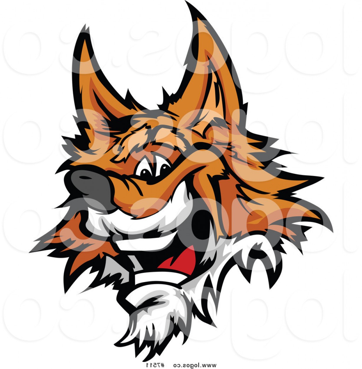 1228x1252 Sitting Fox Outline Vector Catamart