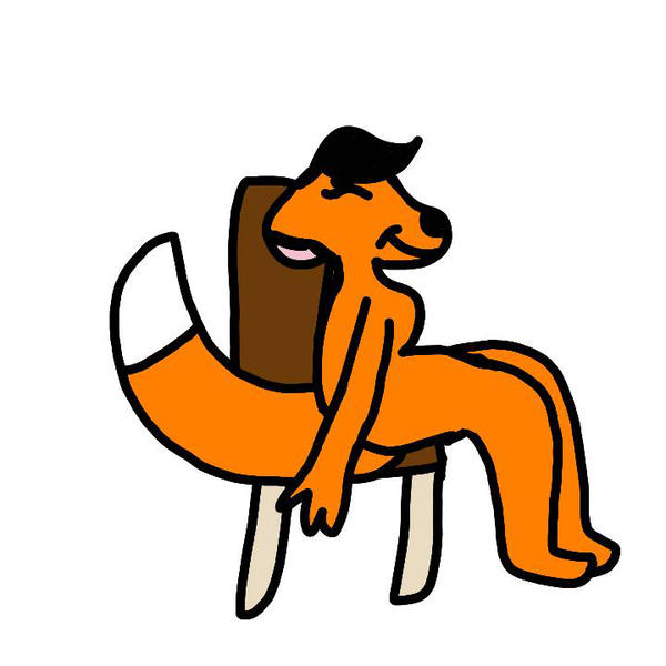 600x600 Anthro Fox Sitting On Chair Practice