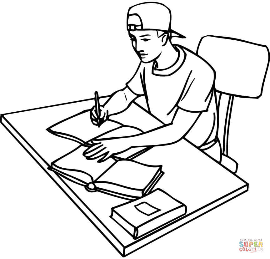 Sitting Girl Drawing