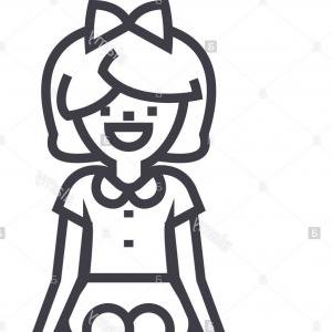 300x300 Girl Sitting On Bench Illustration Cartoon Soidergi