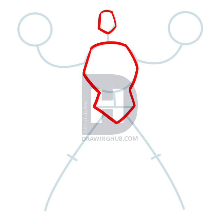 720x720 How To Draw Muscles, Step