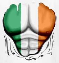 190x203 Ireland Flag Ripped Muscles, Six Pack, Chest T Shirt Kids' T Shirt