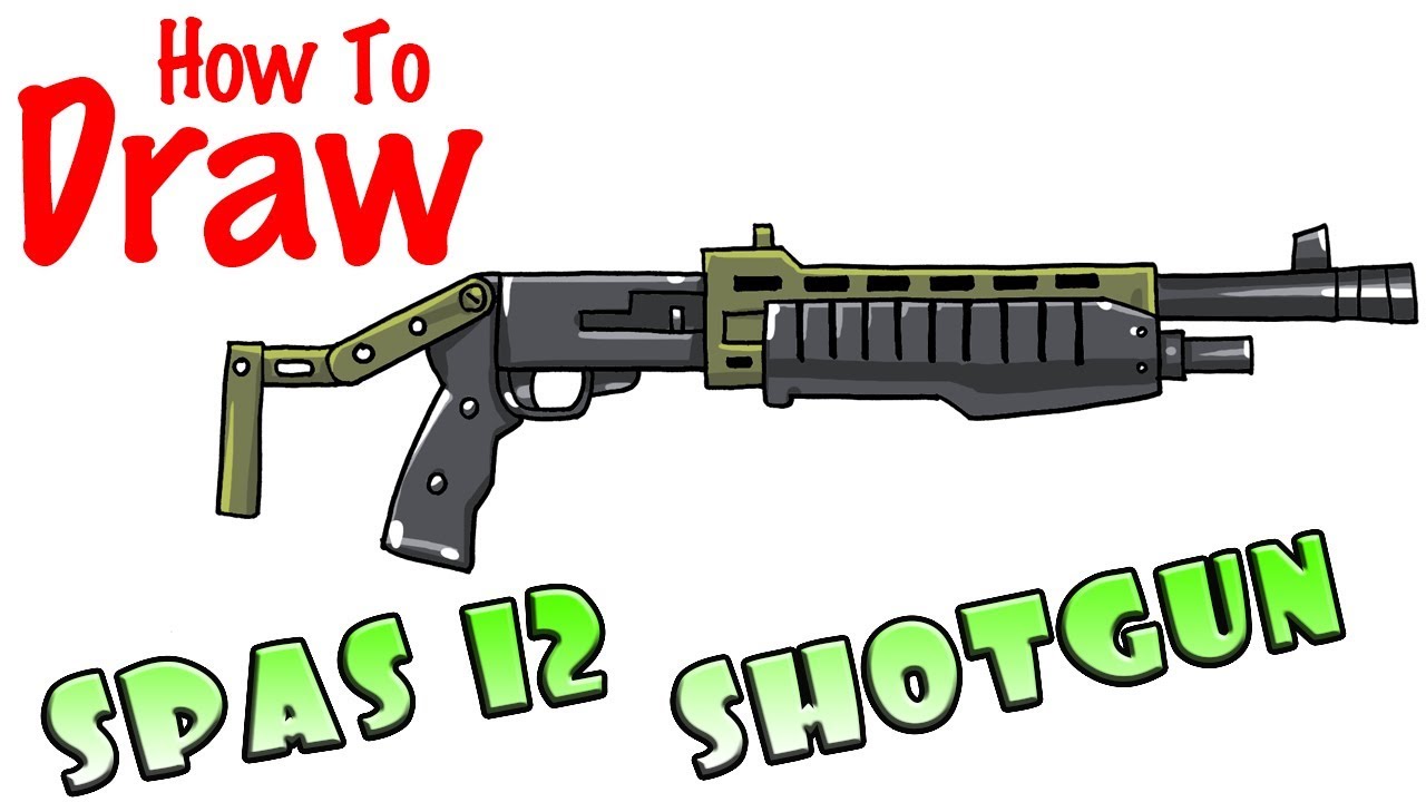 1280x720 How To Draw Spas Shotgun Fortnite