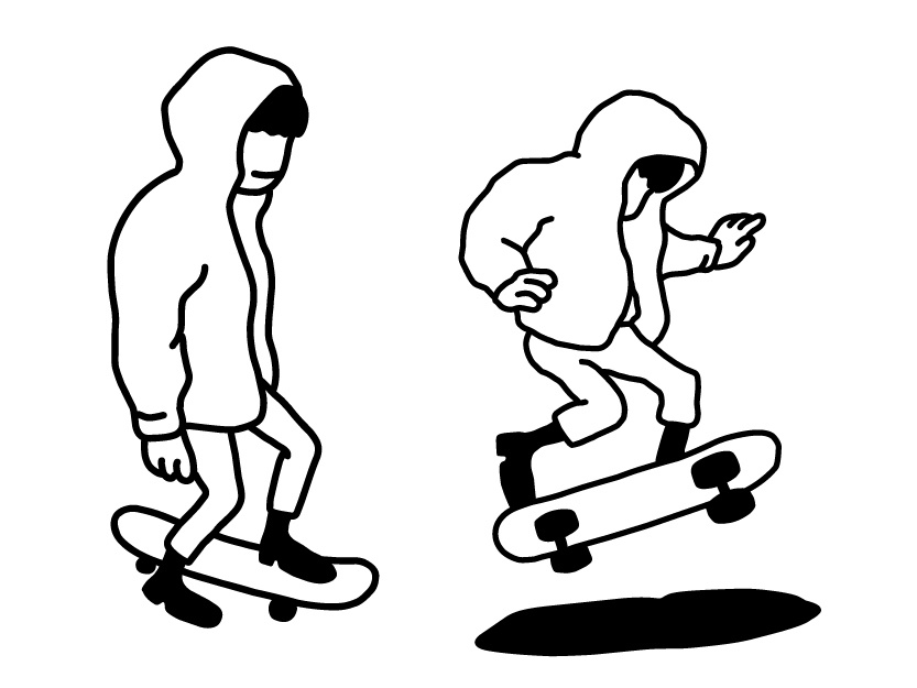 833x625 The Boy On Skate Board