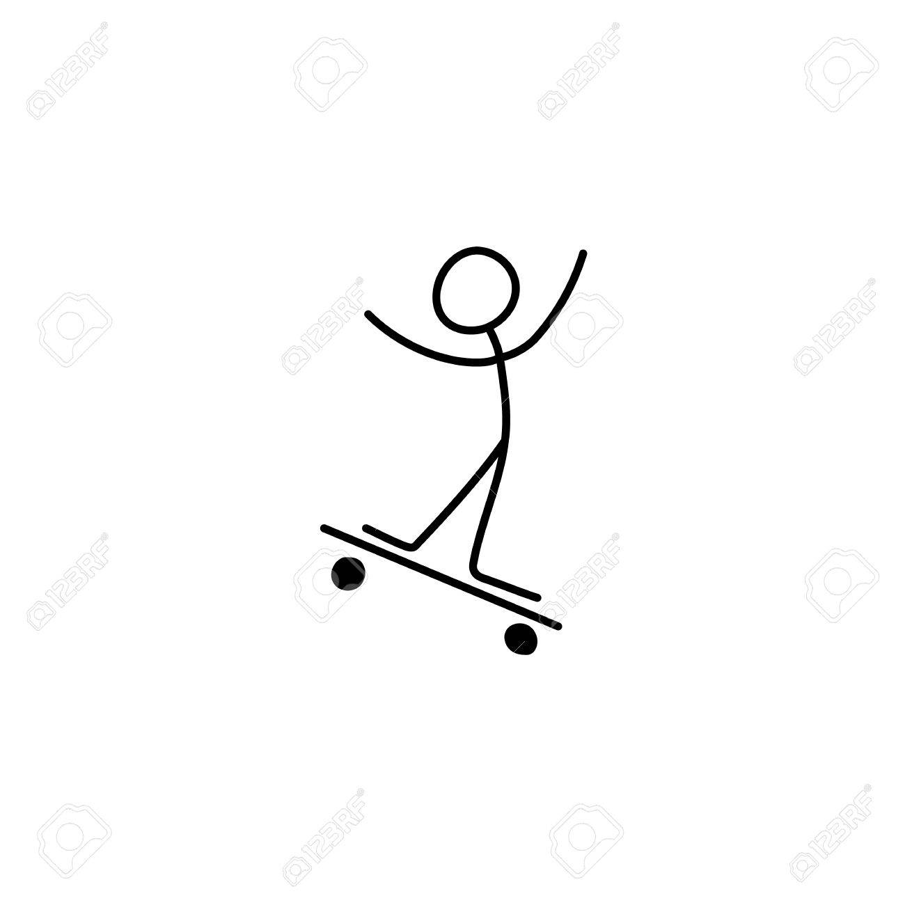 1300x1300 Drawn Skateboard Skating