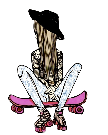 426x531 Girl Vintage Patins Skate Tumblr