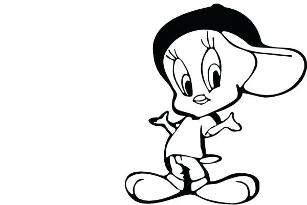 600x401 tweety bird drawings how to draw gangster tweety bird drawings