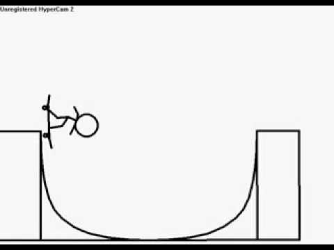 480x360 Stick Figure Skateboarding