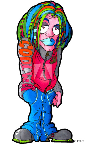 300x500 Skater Boy With Dread Locks