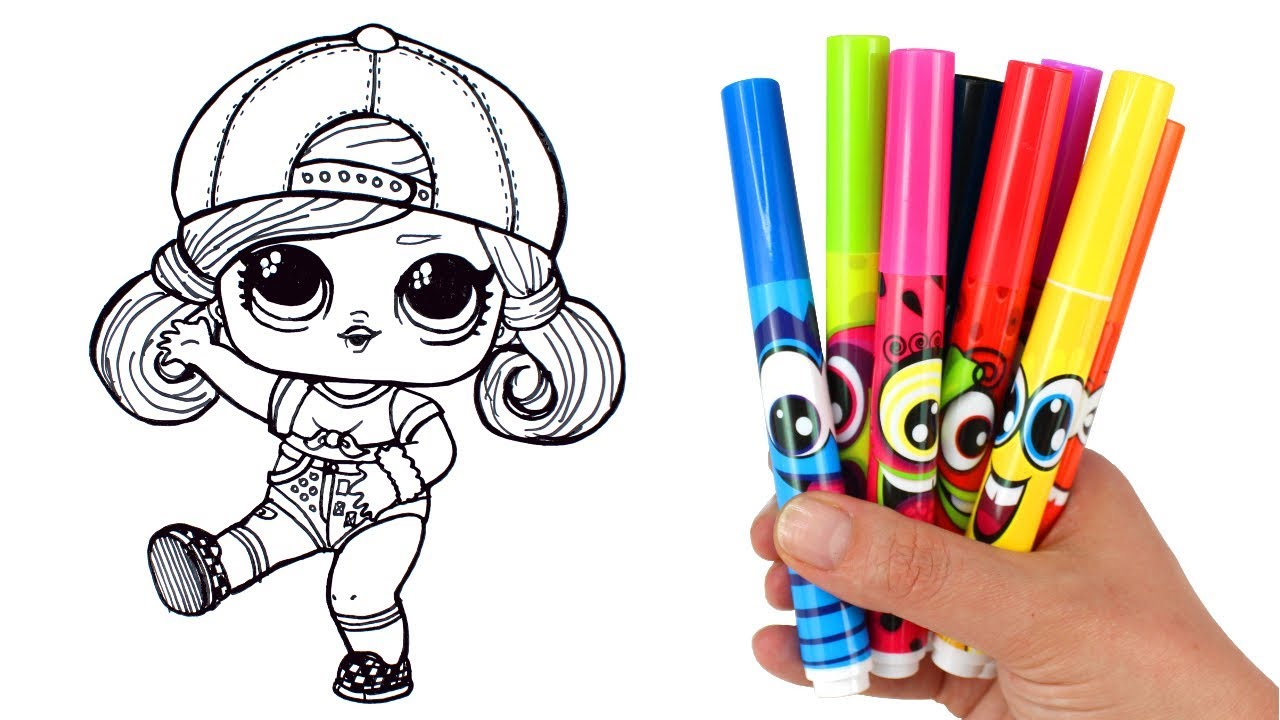 1280x720 how to draw lol doll skater girl lol surprise