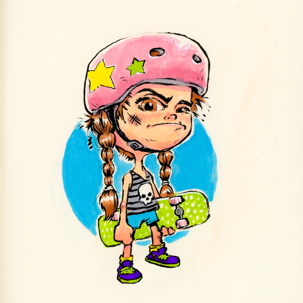1200x1200 I Drew A Skater Girl