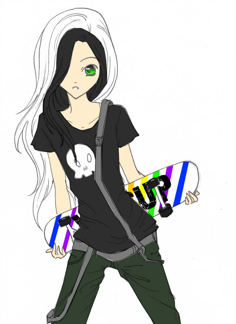 762x1049 Skater Girl
