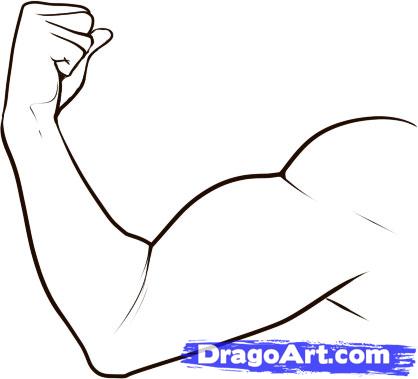 418x379 How To Draw A Muscle, Step